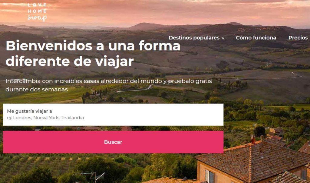 Intercambio de casas Lovehomeswap