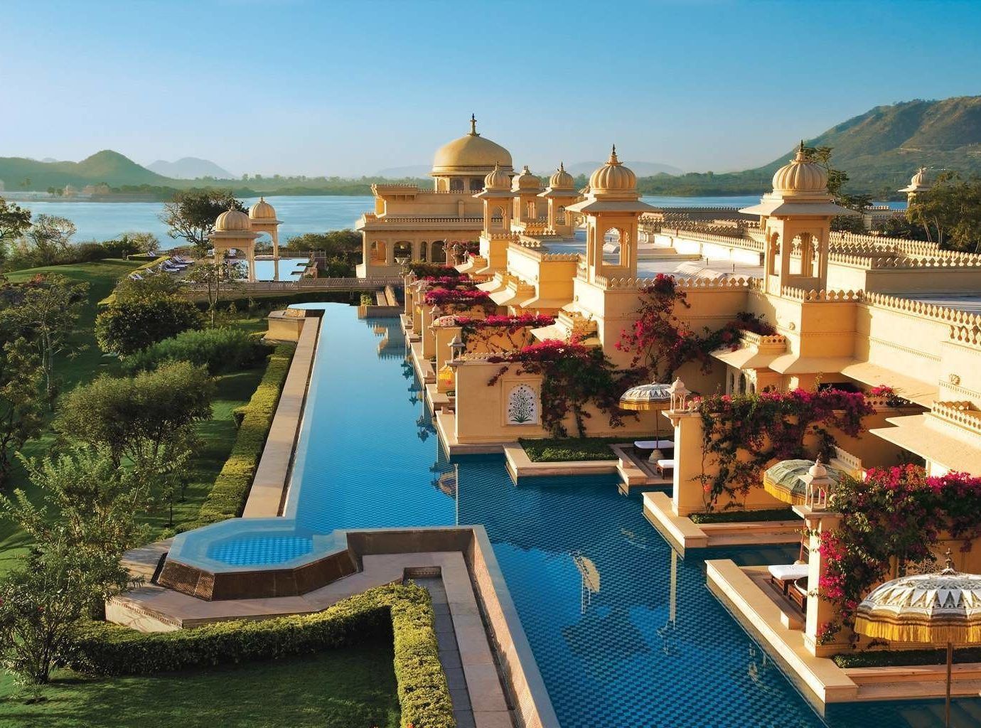 Infinity Pools o Piscinas Infinitas, todo lo que necesitas saber 15 Hotel Infinity en el Oberoi Udaivilas de la India