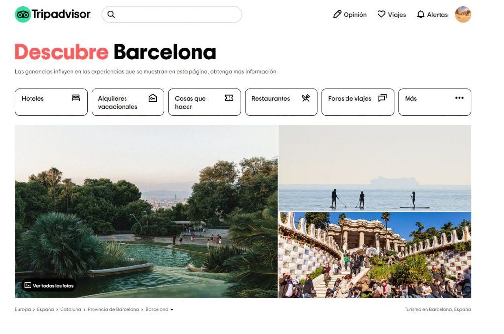 caso practico como reservar en Tripadvisor