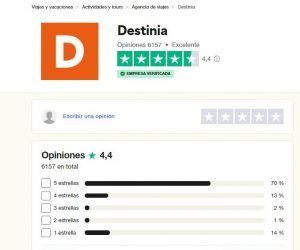 Destinia opiniones ¿Es fiable? [ Descuento ] 2024