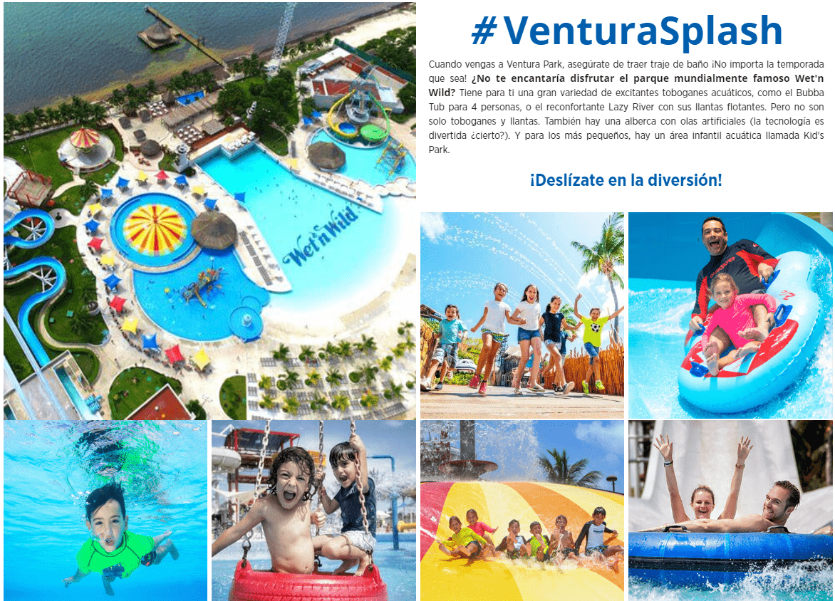 Parque acuático Ventura en Cancún